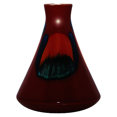 Poole Volcano Conical Bud Vase, H12cm